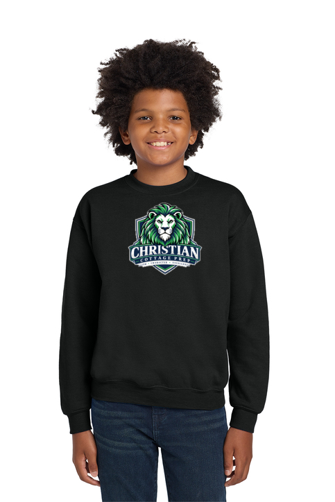 Christian Cottage Prep Youth Logo Full Chest Sweatshirt