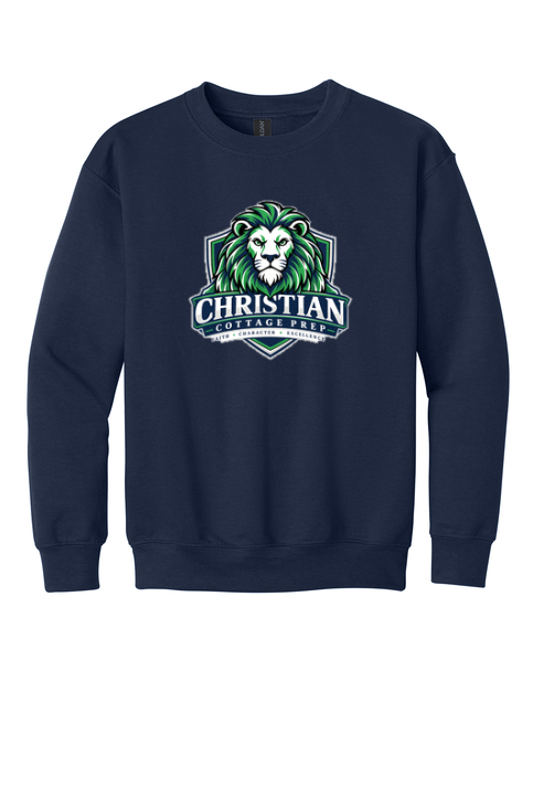 Christian Cottage Prep Youth Logo Full Chest Sweatshirt