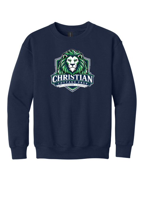 Christian Cottage Prep Youth Logo Full Chest Sweatshirt