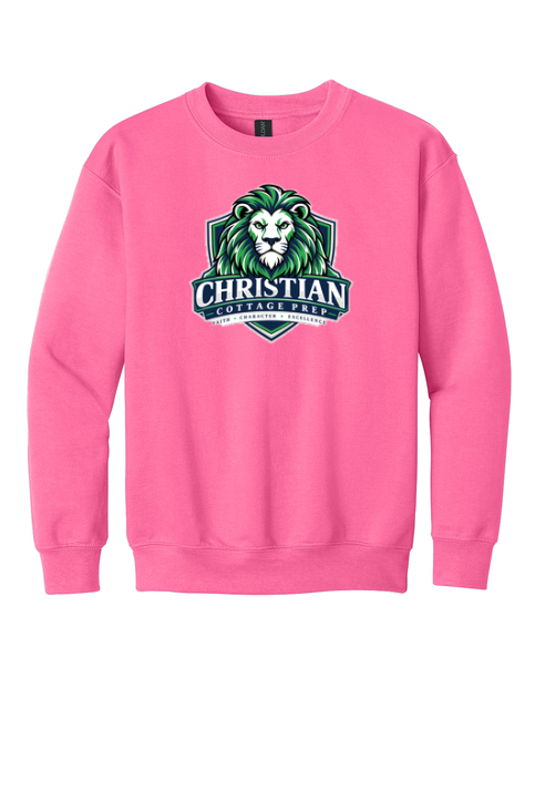 Christian Cottage Prep Youth Logo Full Chest Sweatshirt