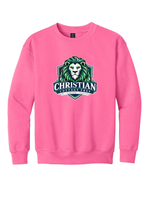 Christian Cottage Prep Youth Logo Full Chest Sweatshirt