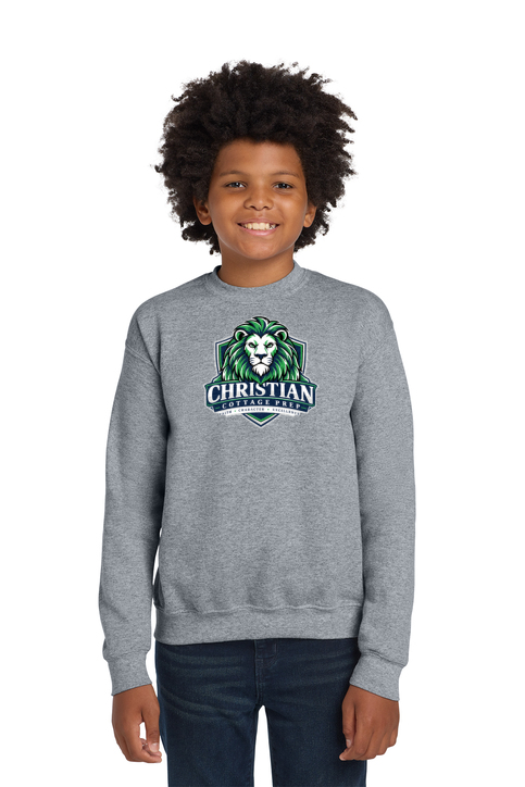 Christian Cottage Prep Youth Logo Full Chest Sweatshirt