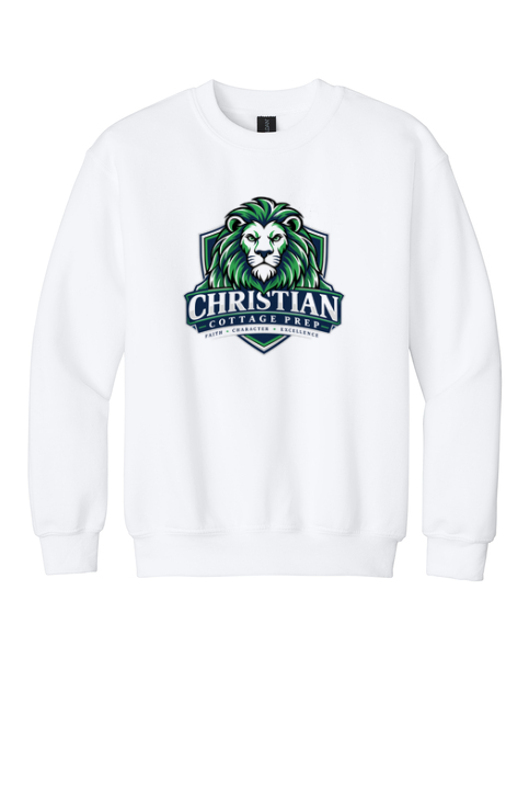 Christian Cottage Prep Youth Logo Full Chest Sweatshirt