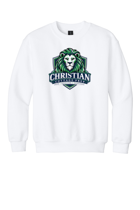 Christian Cottage Prep Youth Logo Full Chest Sweatshirt