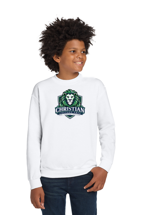 Christian Cottage Prep Youth Logo Full Chest Sweatshirt