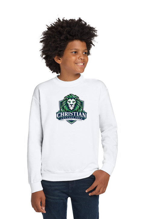 Christian Cottage Prep Youth Logo Full Chest Sweatshirt