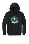 Christian Cottage Prep Youth Logo Full Chest One Sided Hooded Sweatshirt