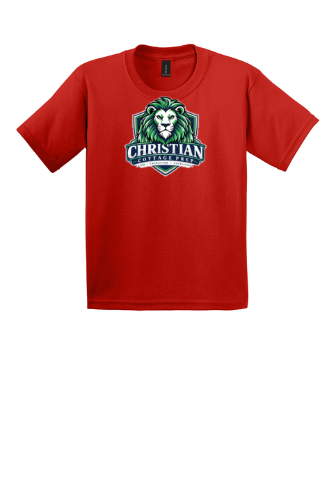 Christian Cottage Prep Youth Logo Full Chest T-Shirt