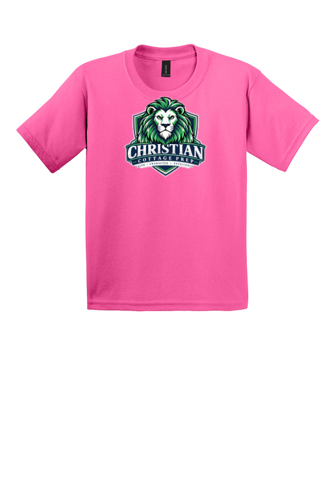 Christian Cottage Prep Youth Logo Full Chest T-Shirt