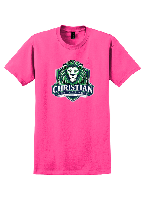 Christian Cottage Prep Logo Full Chest T-Shirt