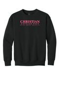 Christian Cottage Prep Youth Pink Logo Full Chest Sweatshirt