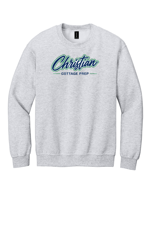 Christian Cottage Prep Script Logo Full Chest Sweatshirt