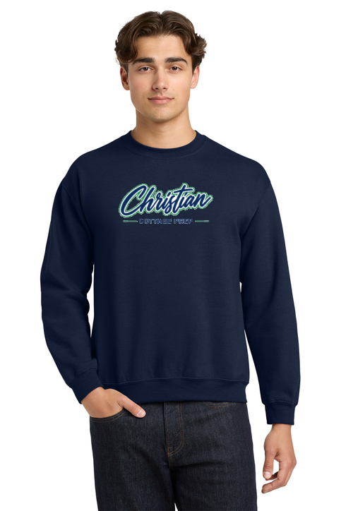 Christian Cottage Prep Script Logo Full Chest Sweatshirt