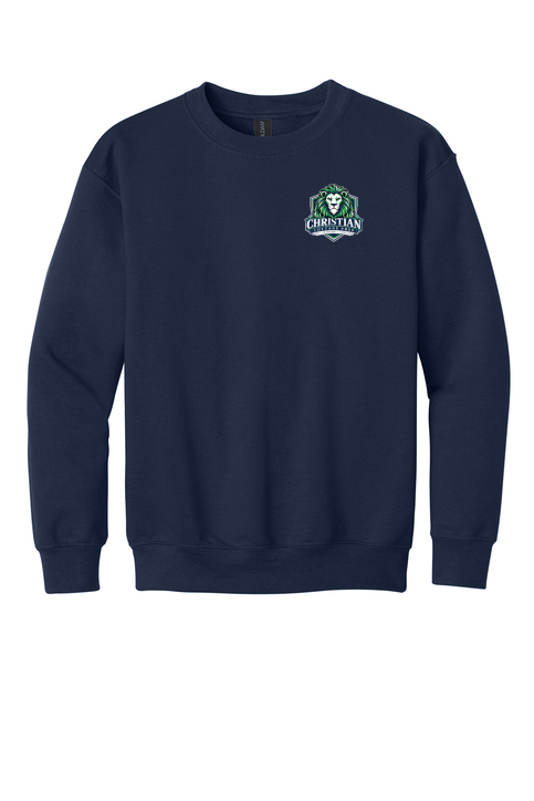 Christian Cottage Prep Youth Logo Left Chest Front / Full Back Sweatshirt