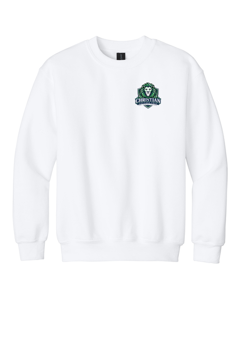 Christian Cottage Prep Youth Logo Left Chest Front / Full Back Sweatshirt