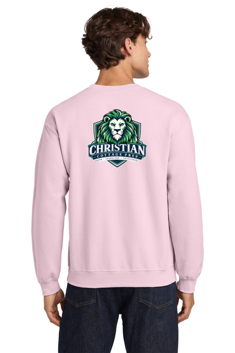 Christian Cottage Prep Logo Left Chest Front / Full Back Sweatshirt