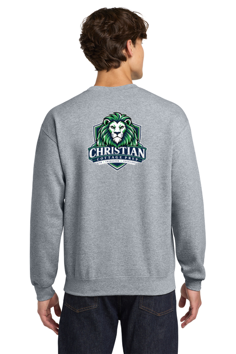 Christian Cottage Prep Logo Left Chest Front / Full Back Sweatshirt
