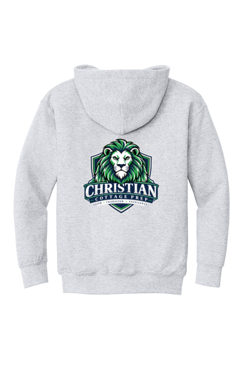 Christian Cottage Prep Youth Logo Full Chest Two Sided Sweatshirt