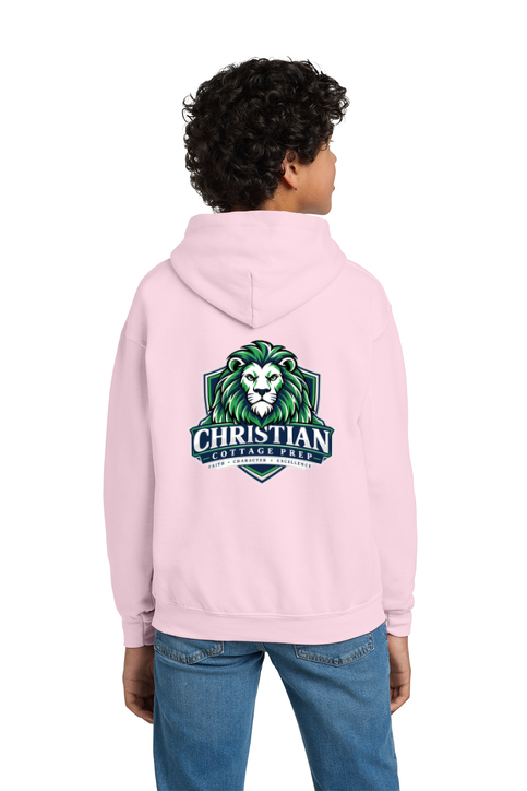 Christian Cottage Prep Youth Logo Full Chest Two Sided Sweatshirt