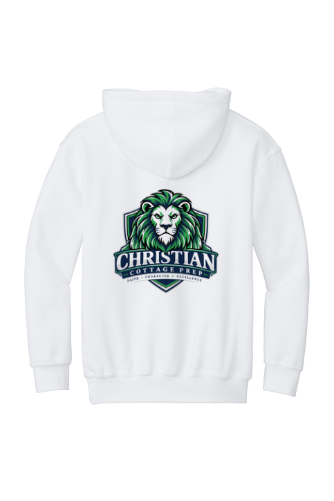 Christian Cottage Prep Youth Logo Full Chest Two Sided Sweatshirt