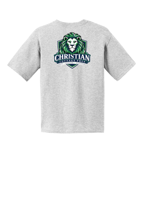 Christian Cottage Prep Youth Logo Full Chest Two Sided T-Shirt