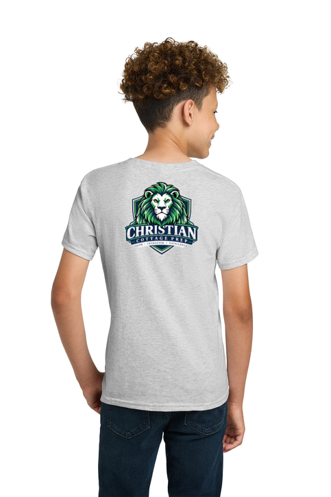 Christian Cottage Prep Youth Logo Full Chest Two Sided T-Shirt