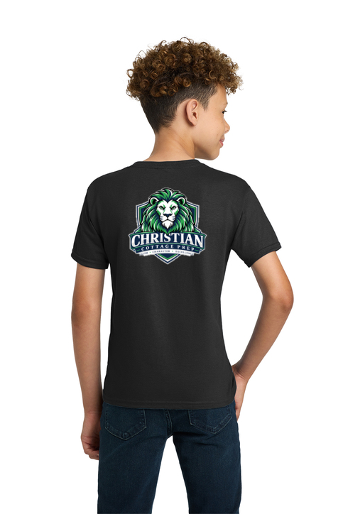 Christian Cottage Prep Youth Logo Full Chest Two Sided T-Shirt