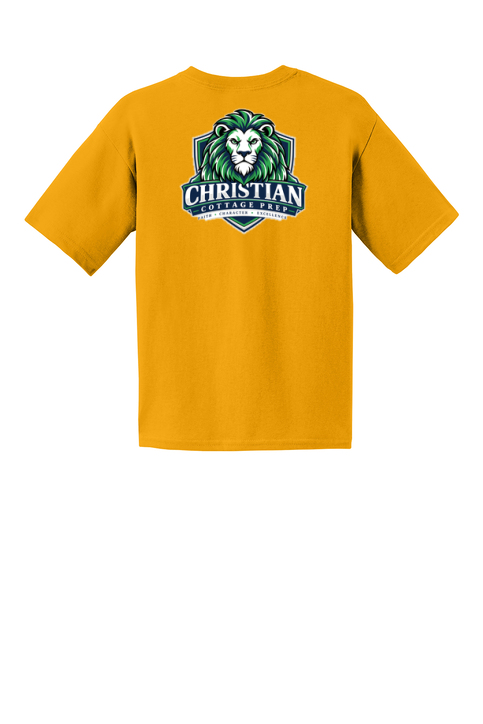Christian Cottage Prep Youth Logo Full Chest Two Sided T-Shirt