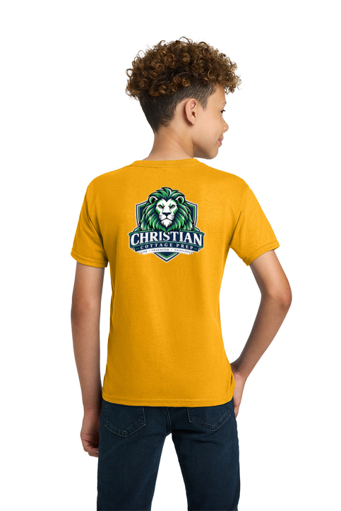 Christian Cottage Prep Youth Logo Full Chest Two Sided T-Shirt