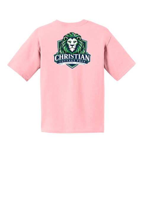 Christian Cottage Prep Youth Logo Full Chest Two Sided T-Shirt
