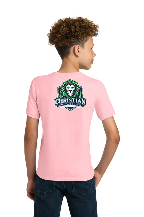 Christian Cottage Prep Youth Logo Full Chest Two Sided T-Shirt