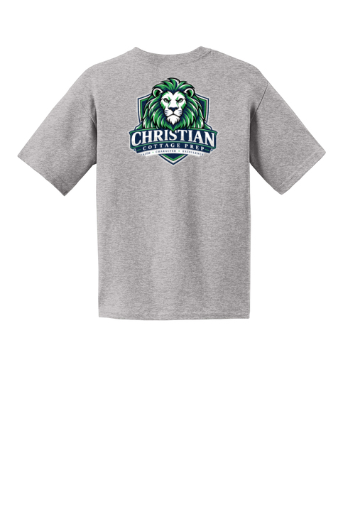 Christian Cottage Prep Youth Logo Full Chest Two Sided T-Shirt