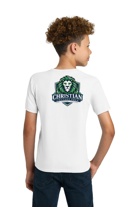 Christian Cottage Prep Youth Logo Full Chest Two Sided T-Shirt