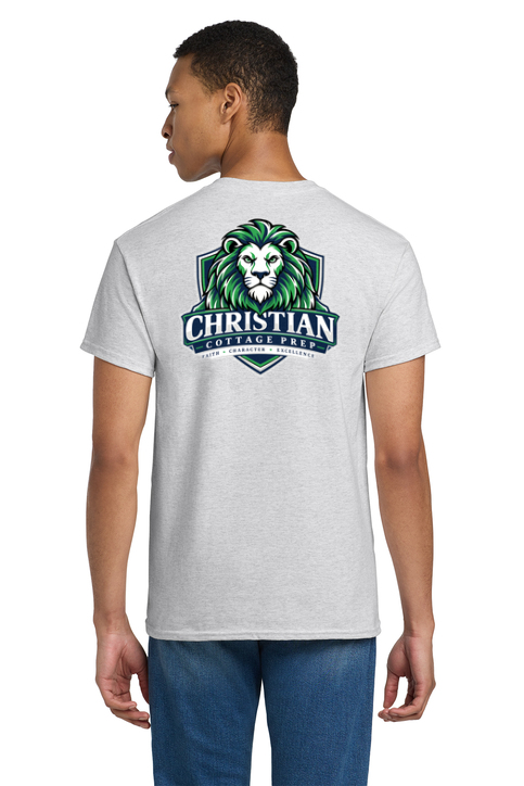 Christian Cottage Prep Logo Full Chest Two Sided T-Shirt