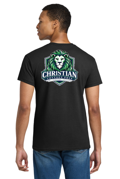 Christian Cottage Prep Logo Full Chest Two Sided T-Shirt