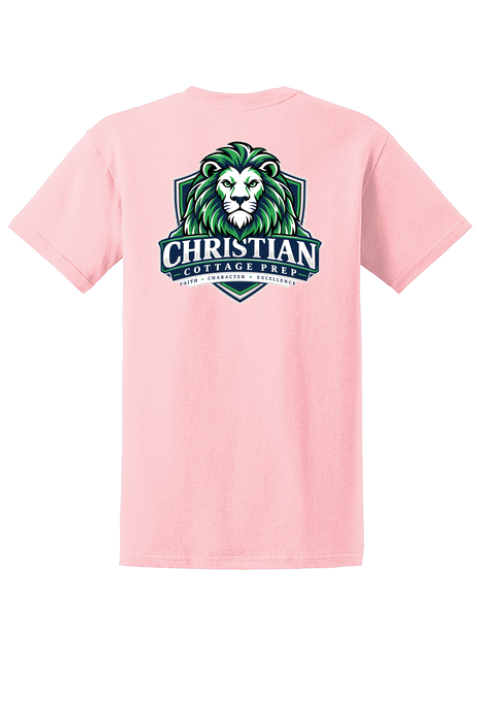 Christian Cottage Prep Logo Full Chest Two Sided T-Shirt
