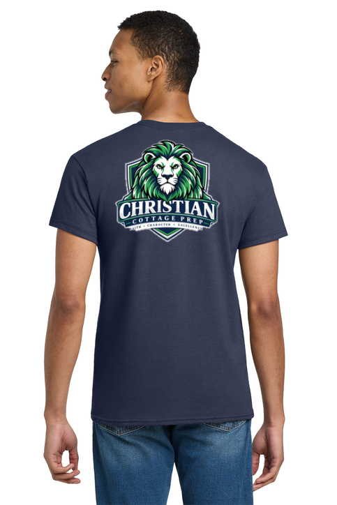 Christian Cottage Prep Logo Full Chest Two Sided T-Shirt