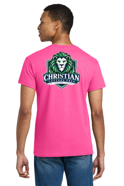 Christian Cottage Prep Logo Full Chest Two Sided T-Shirt