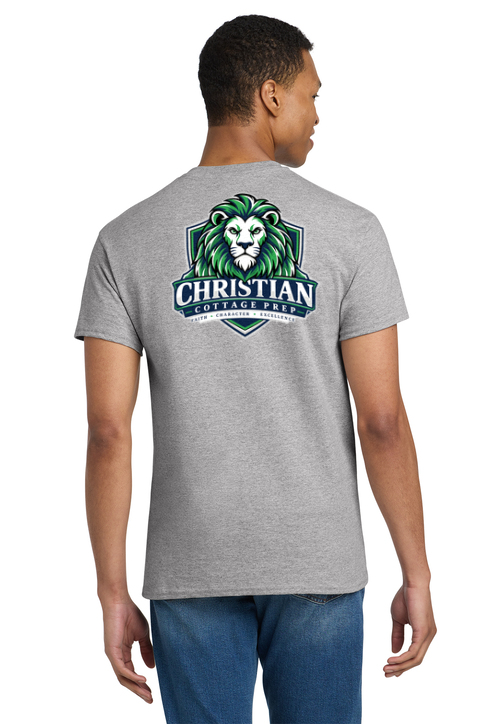 Christian Cottage Prep Logo Full Chest Two Sided T-Shirt