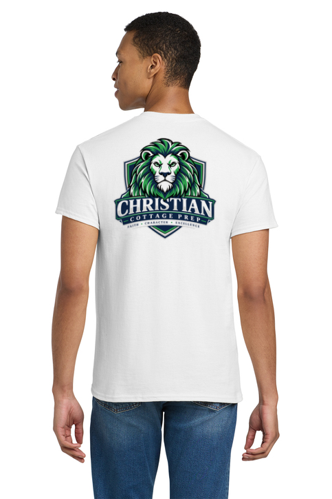 Christian Cottage Prep Logo Full Chest Two Sided T-Shirt