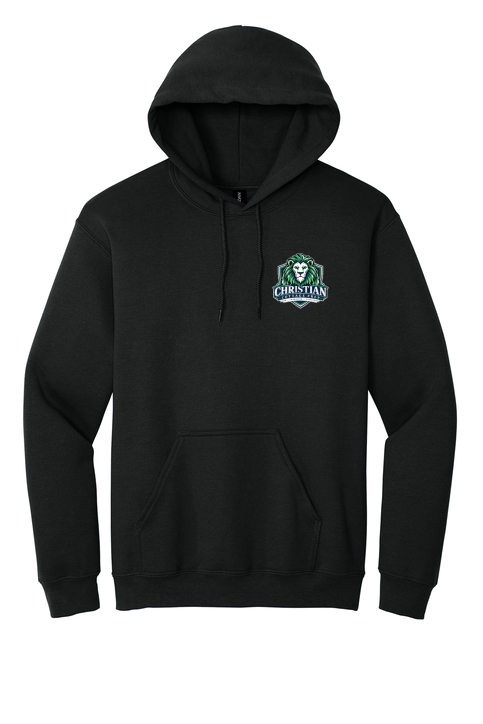Christian Cottage Prep Logo Left Chest Hooded Sweatshirt