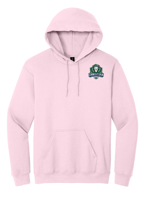 Christian Cottage Prep Logo Left Chest Hooded Sweatshirt