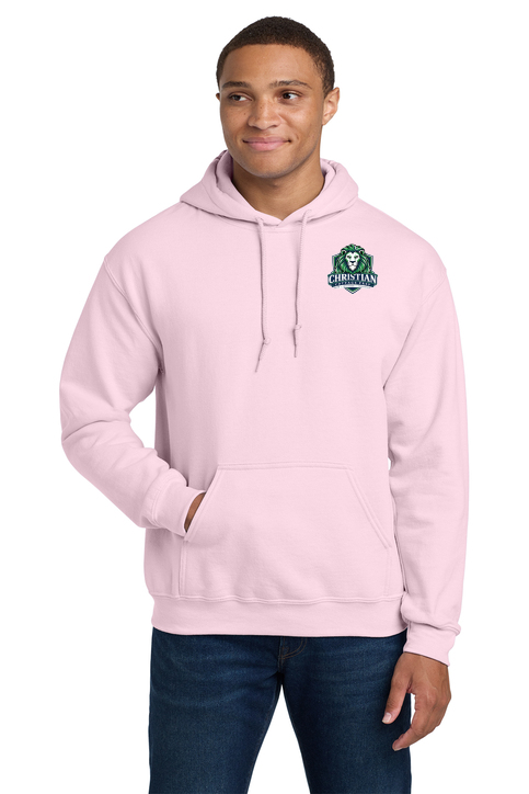 Christian Cottage Prep Logo Left Chest Hooded Sweatshirt