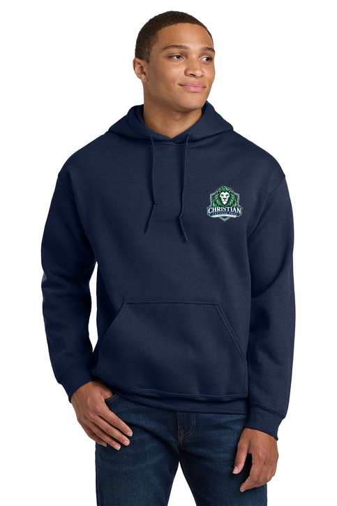 Christian Cottage Prep Logo Left Chest Hooded Sweatshirt