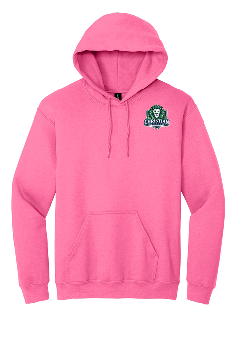 Christian Cottage Prep Logo Left Chest Hooded Sweatshirt