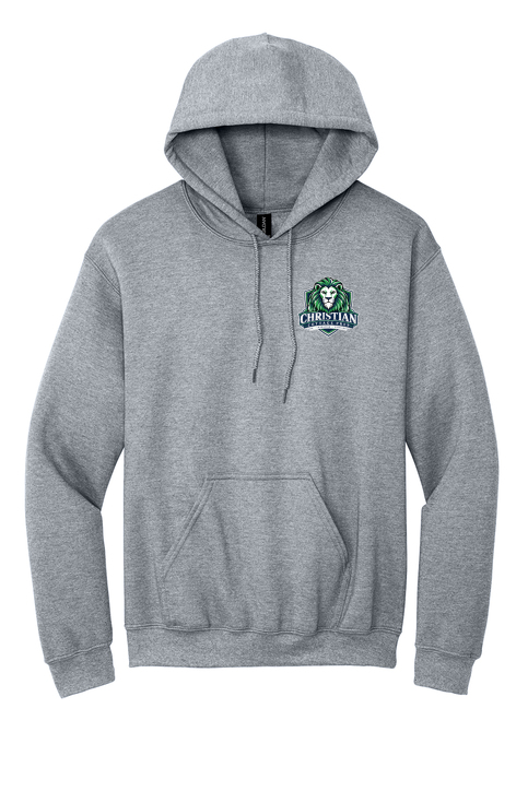 Christian Cottage Prep Logo Left Chest Hooded Sweatshirt