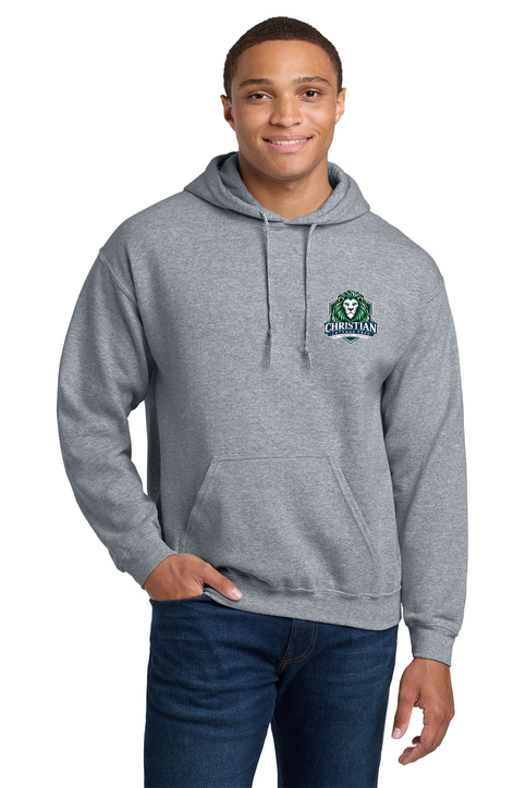 Christian Cottage Prep Logo Left Chest Hooded Sweatshirt