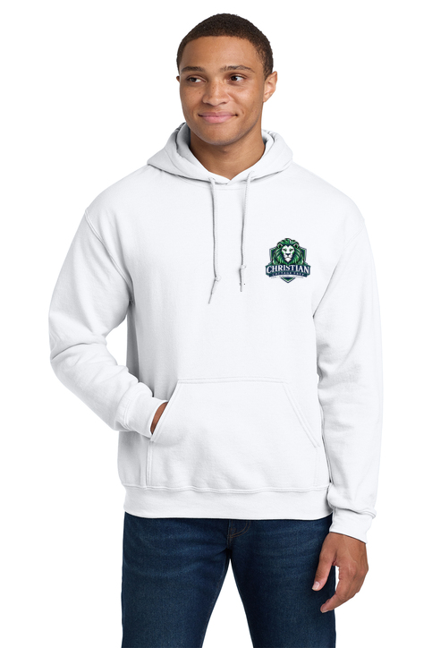 Christian Cottage Prep Logo Left Chest Hooded Sweatshirt