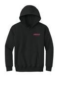 Christian Cottage Prep Youth Pink Logo Full Chest Two Sided Hooded Sweatshirt