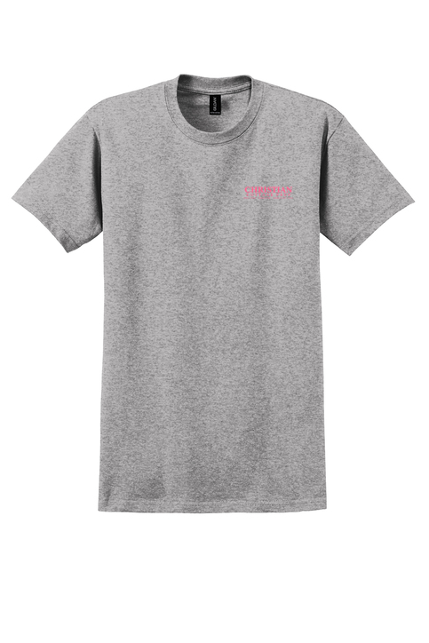 Christian Cottage Prep Pink Logo Left Chest T-Shirt
